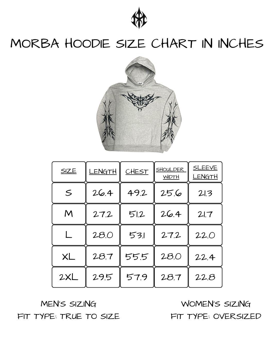 Gray Morba Sigil Hoodie