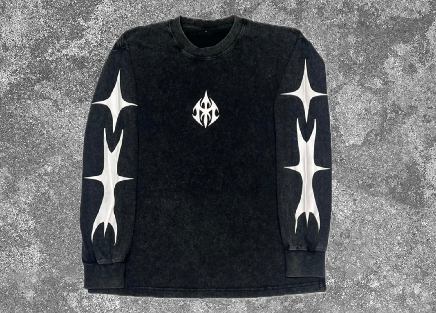 Black Morba Vintage Oversized Long Sleeve