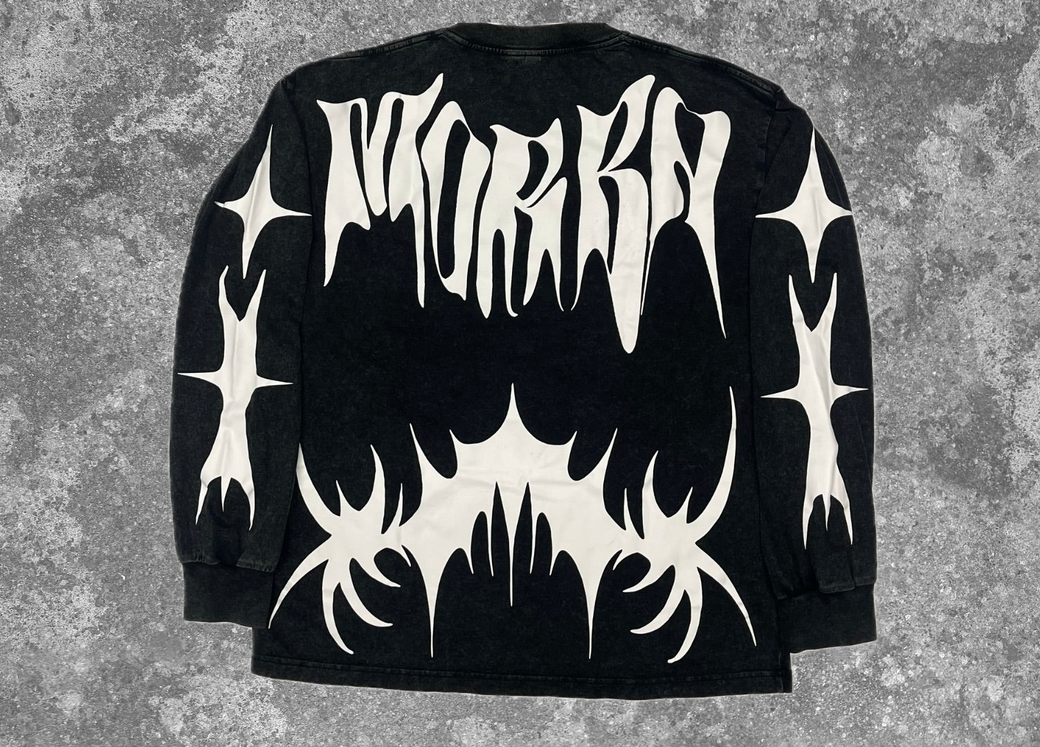 Black Morba Vintage Oversized Long Sleeve