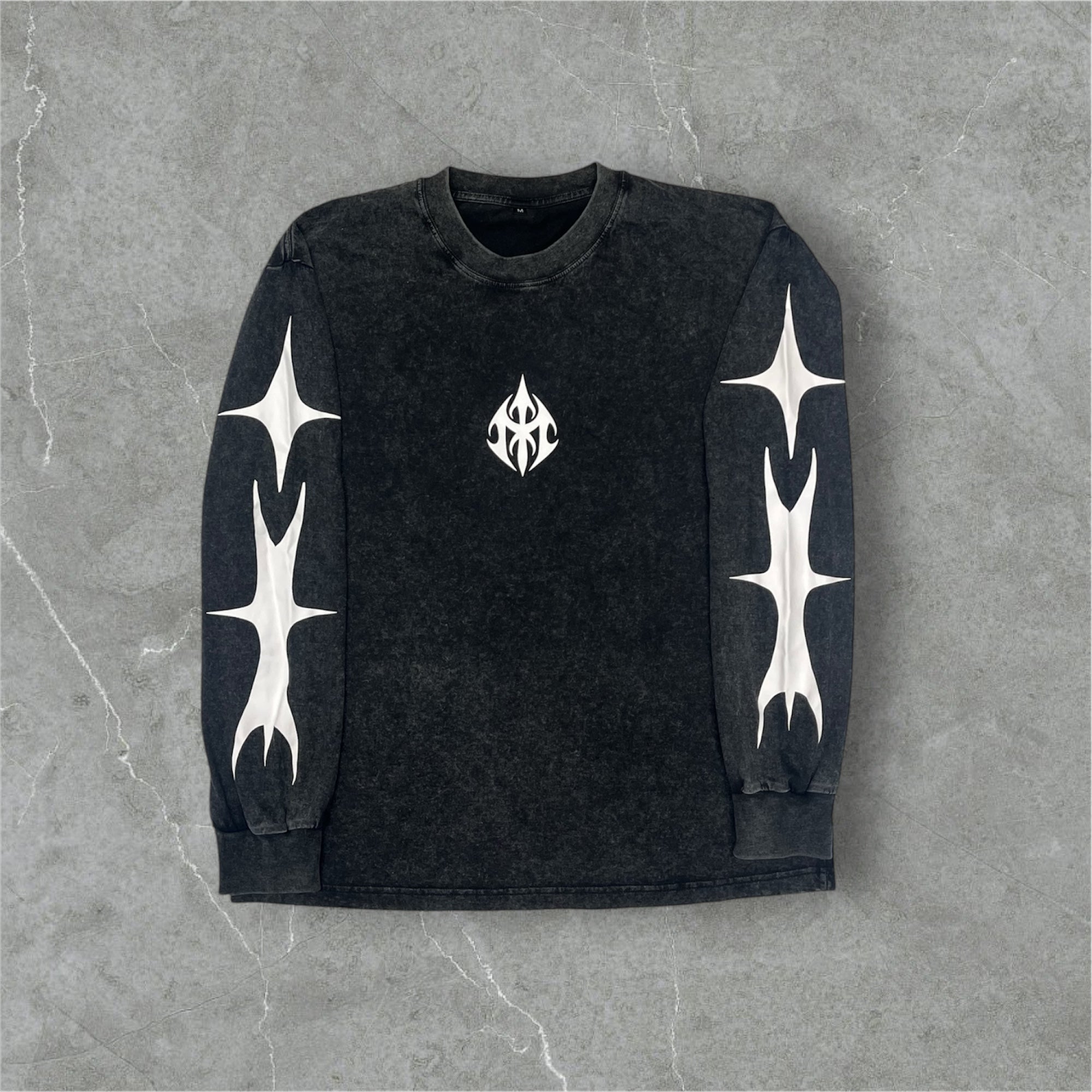 Black Morba Vintage Oversized Long Sleeve